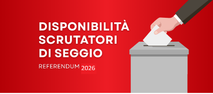 Referendum 22-23 Marzo 2026- Manifestazione disponibilità a svolgere l’incarico di Scrutatore di Seggio